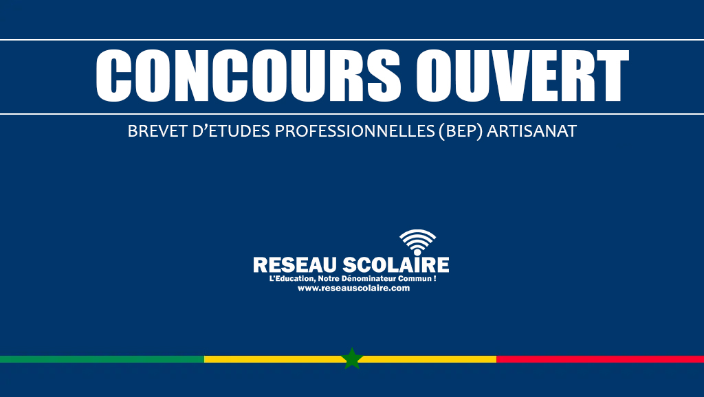 13. CONCOURS 2023 BREVET D’ETUDES PROFESSIONNELLES (BEP) ARTISANAT