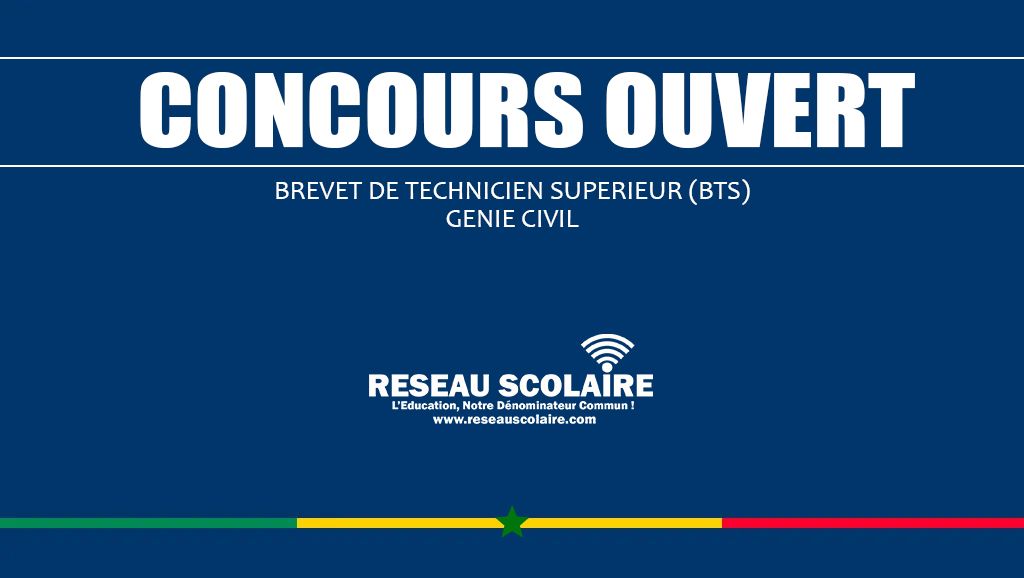 15. CONCOURS 2023 BREVET DE TECHNICIEN SUPERIEUR (BTS) GENIE CIVIL