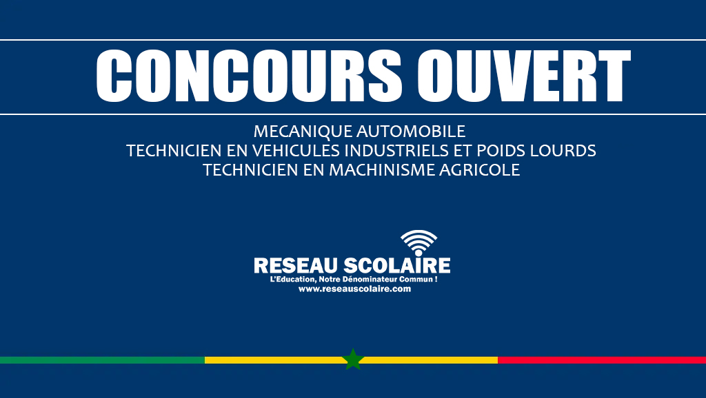 21. CONCOURS MECANIQUE AUTOMOBILE - TECHNICIEN EN VEHICULES INDUSTRIELS ET POIDS LOURDS - TECHNICIEN EN MACHINISME AGRICOLE