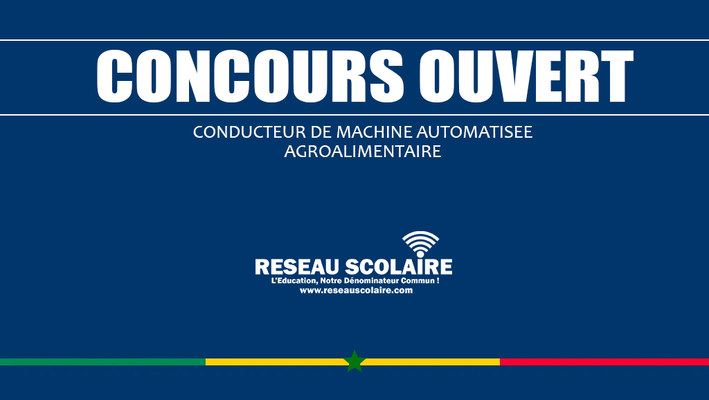 23. CONCOURS CONDUCTEUR DE MACHINE AUTOMATISEE AGROALIMENTAIRE
