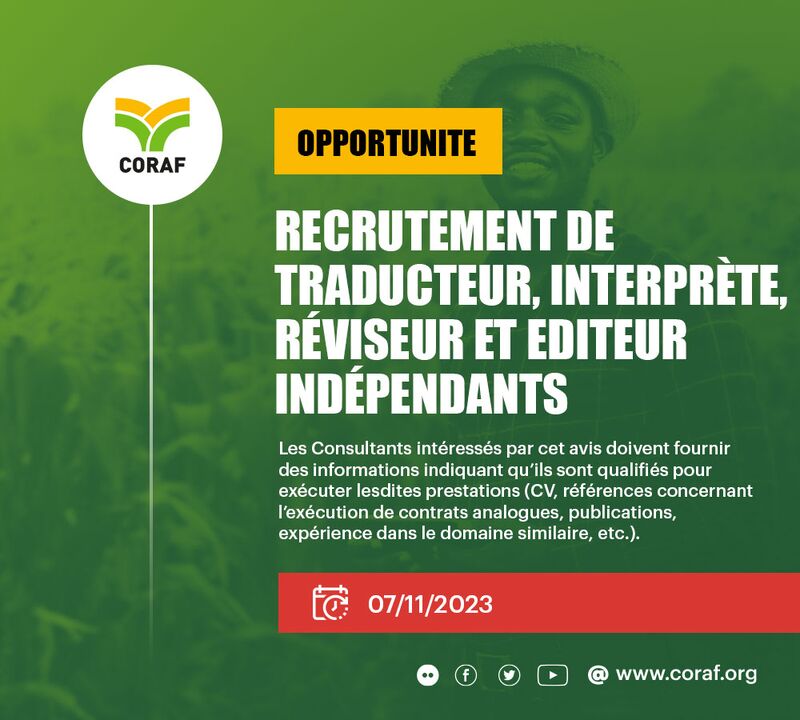 Recrutement de Traducteur, Interprète, Réviseur et Editeur indépendants