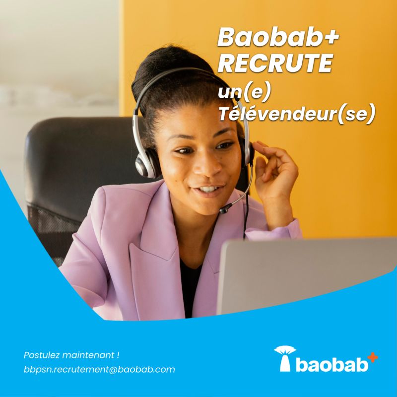 Baobab+ recrute des Télévendeurs H/F en freelance