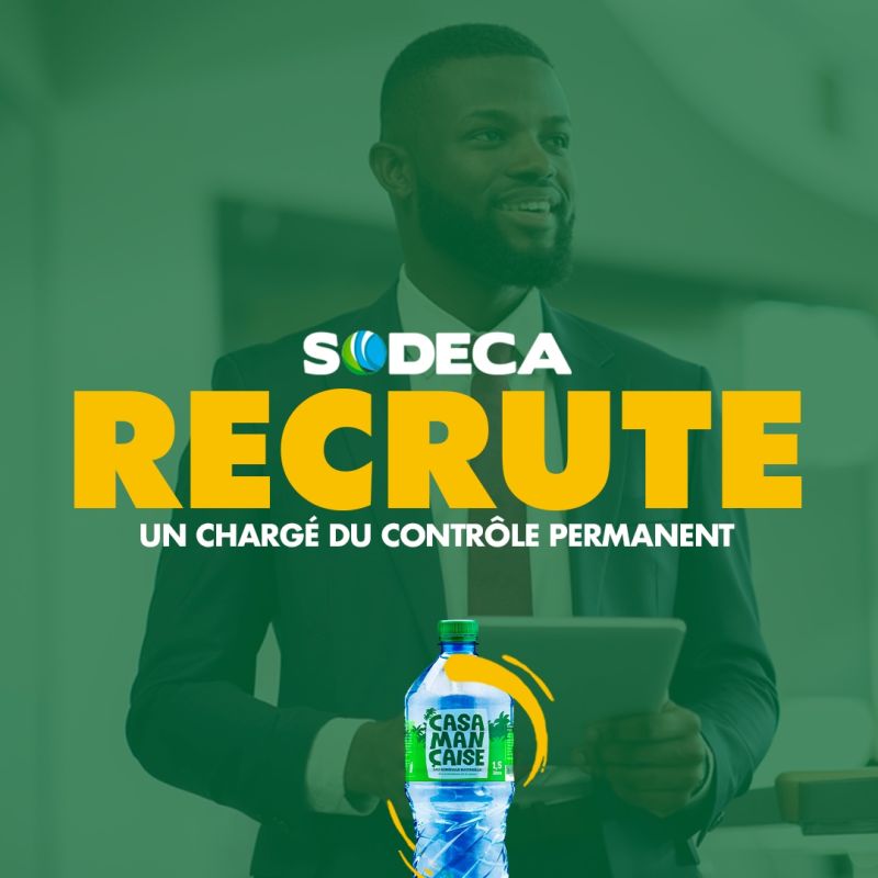 Casamançaise recrute un(e) Chargé(e) du Contrôle Permanent