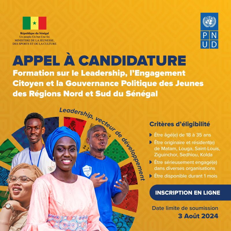 Offre de Formation :  leadership, l'engagement citoyen et la gouvernance politique