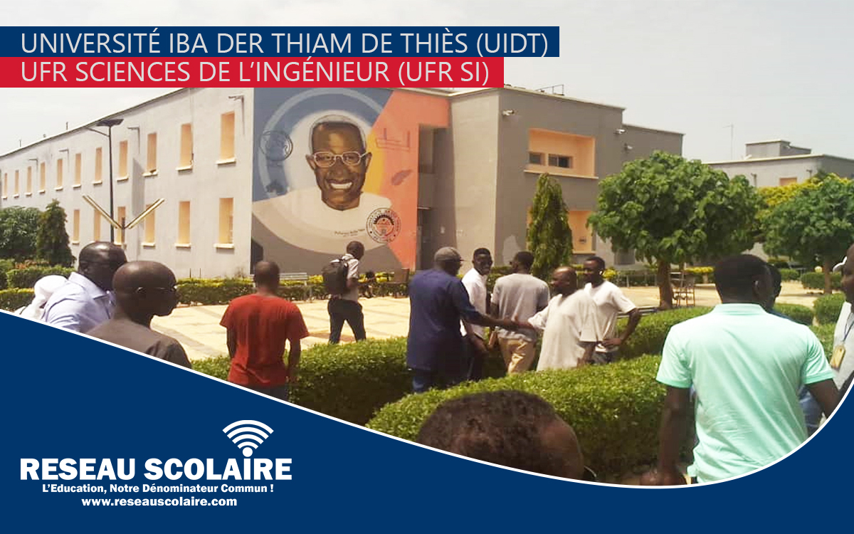 Université Iba Der Thiam de Thiès : Concours Cycle Licence en Géomatique et en QSHE