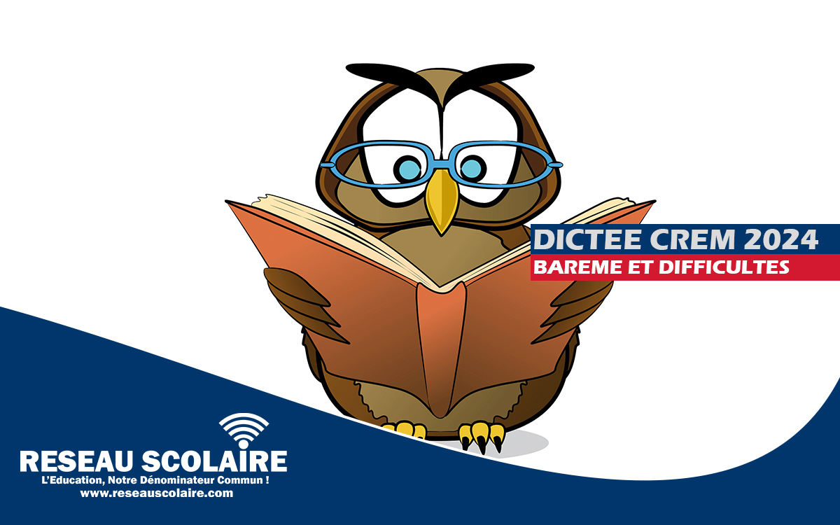 Concours de Recrutement d’Élèves-Maîtres (CREM), session 2024: Barème de décompte des fautes, des points perdus et les difficultés