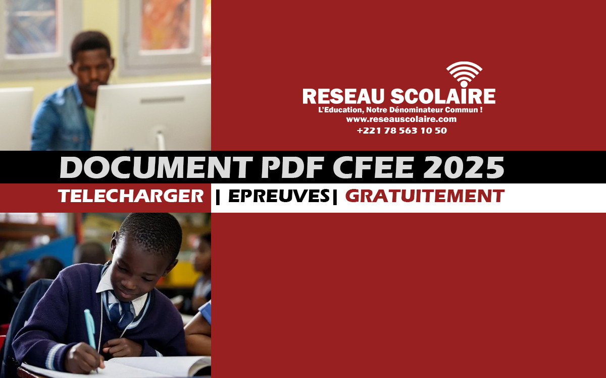 DOCUMENT PDF CFEE 2025 | A TELECHARGER