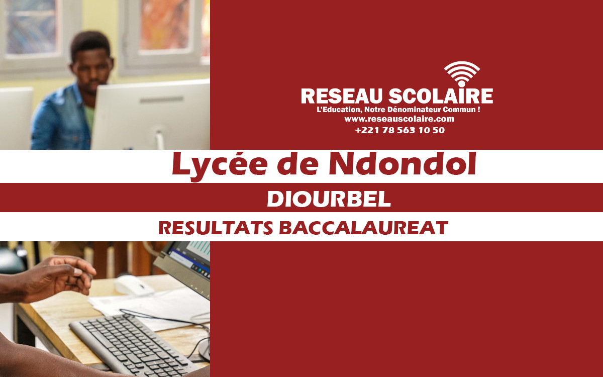 Résultats BAC 2025 Lycée de ndondol séries S2, L2, L'1