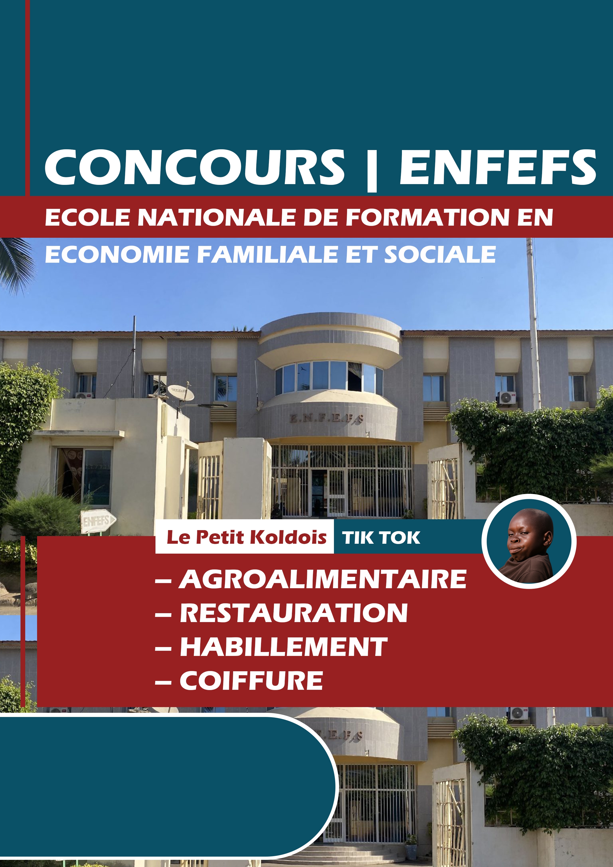 Concours d'entrée à l'École Nationale de Formation en Économie Familiale et Sociale | ENFEFS