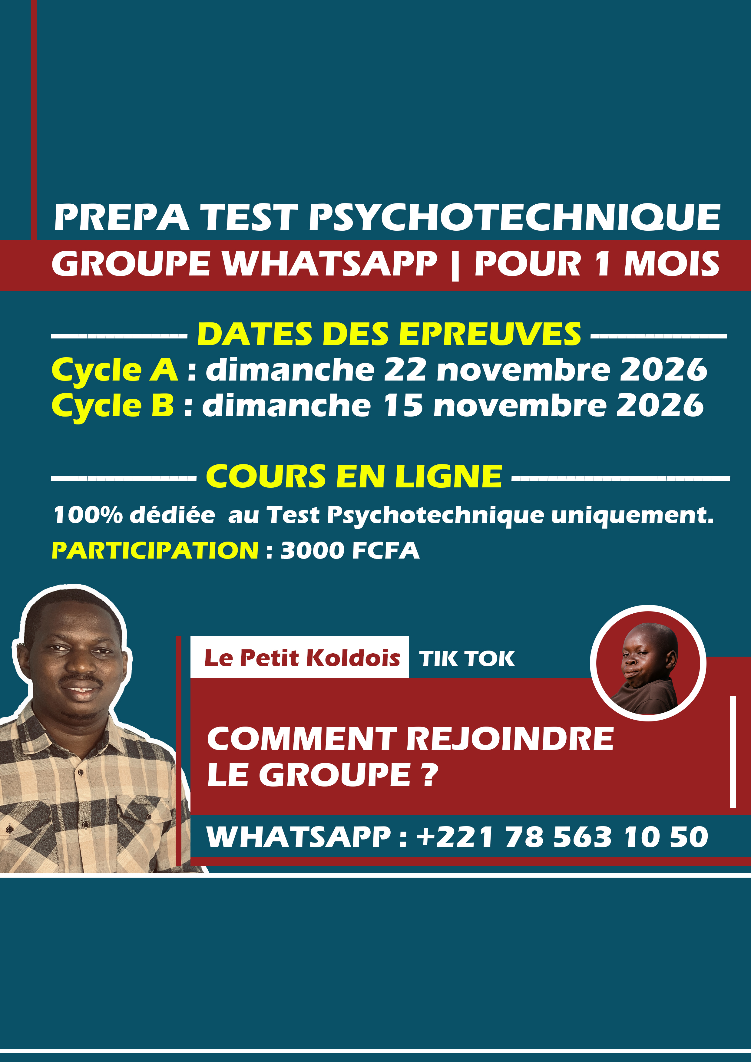 SUPPORTS PRÉPARATION TEST PSYCHOTECHNIQUE